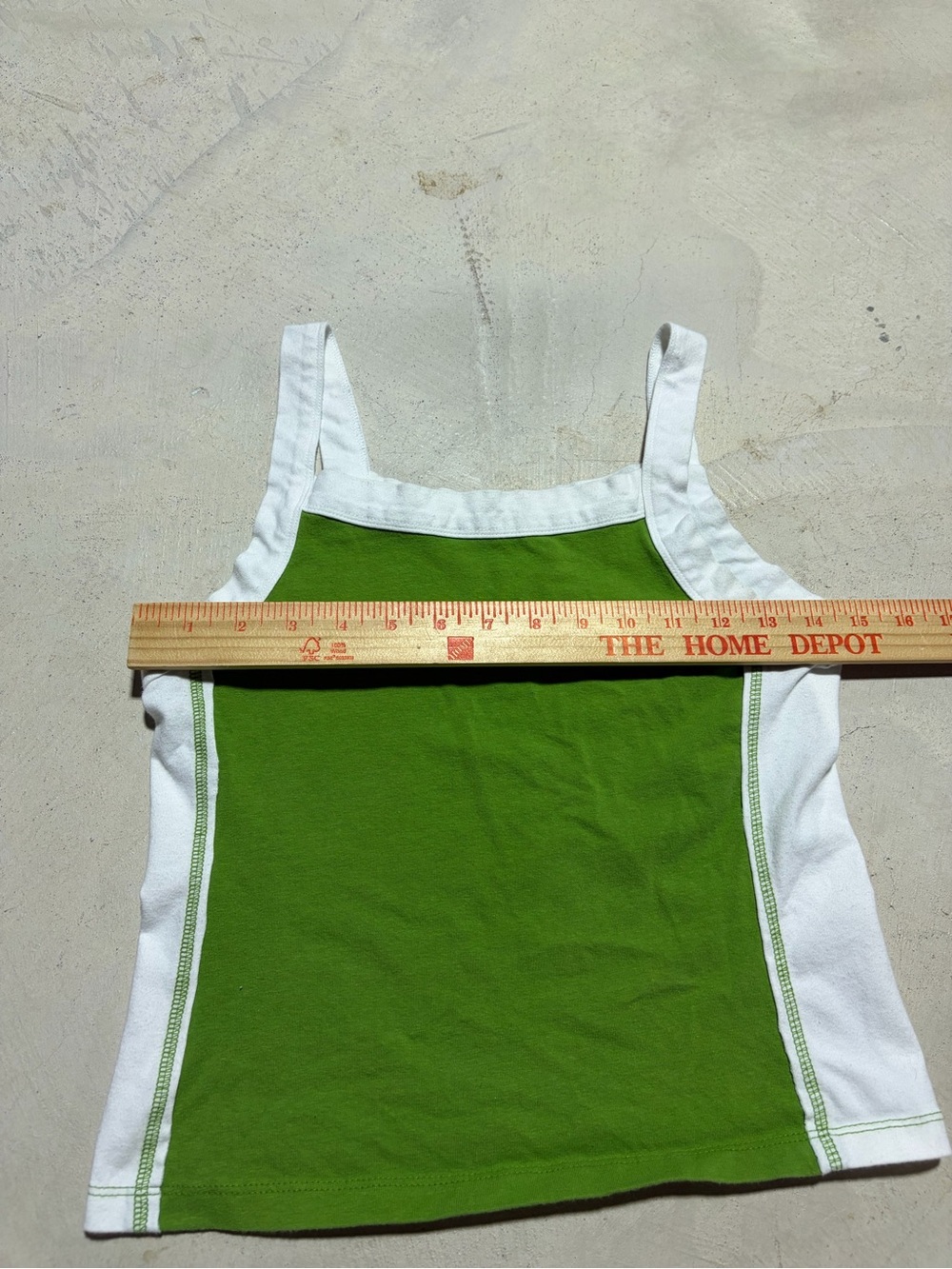 Pilcro Green & White Tank Top small - Picture 5 of 9